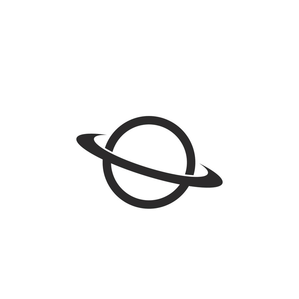 vector sign of saturn planet icon illustration