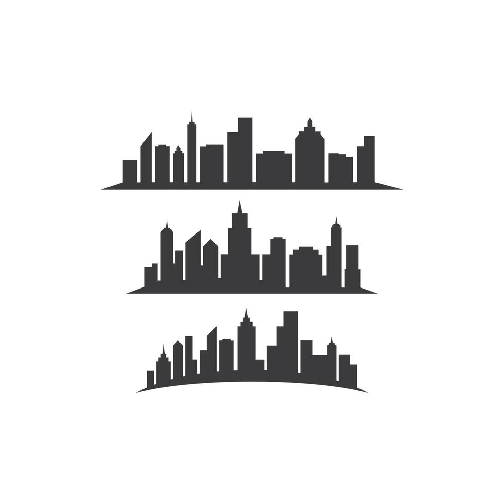 Modern city skyline concept vector illustration