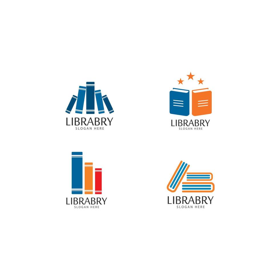 Book Logo Template vector Illustration