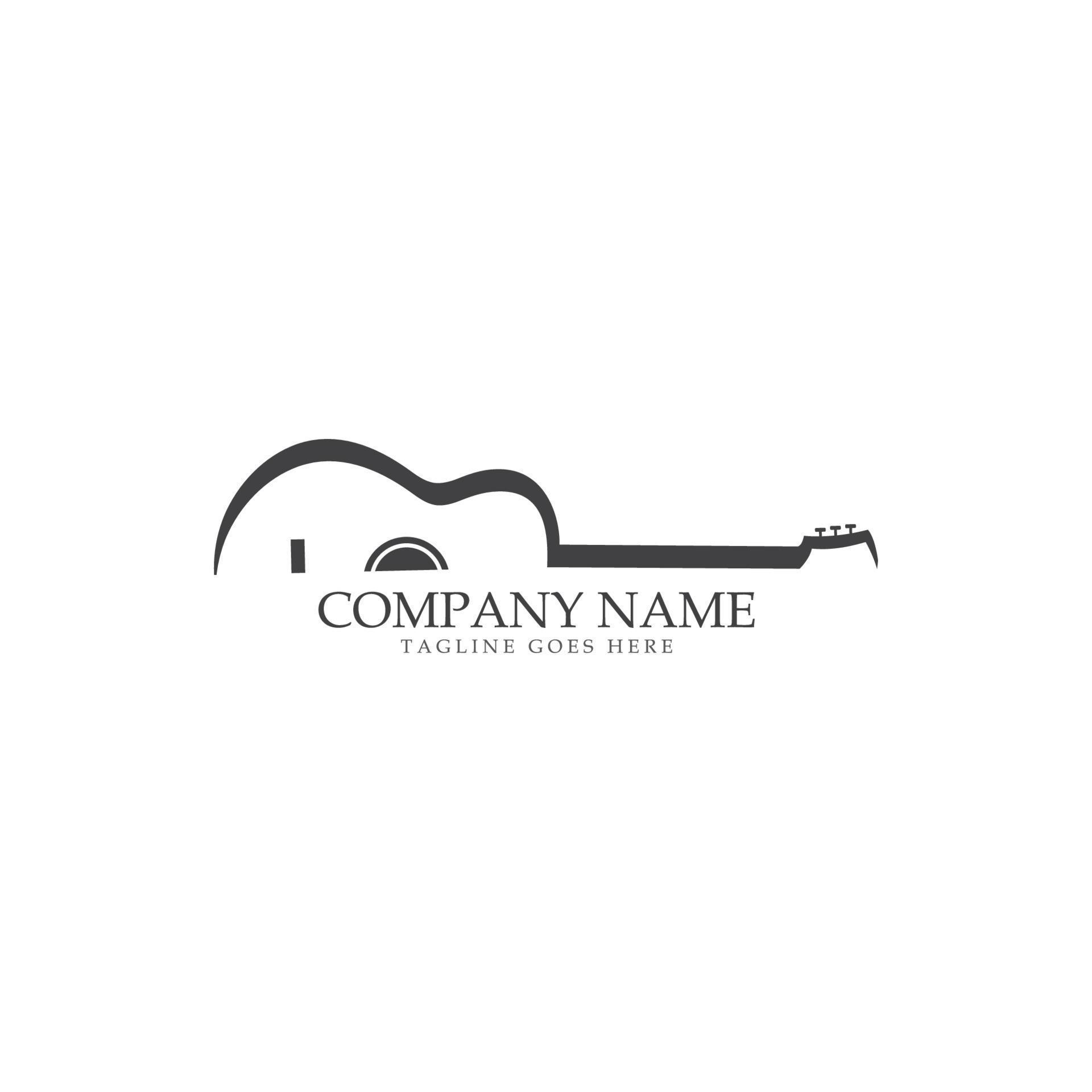 Guitar logo template vector icon illustration 16106580 Vector Art at