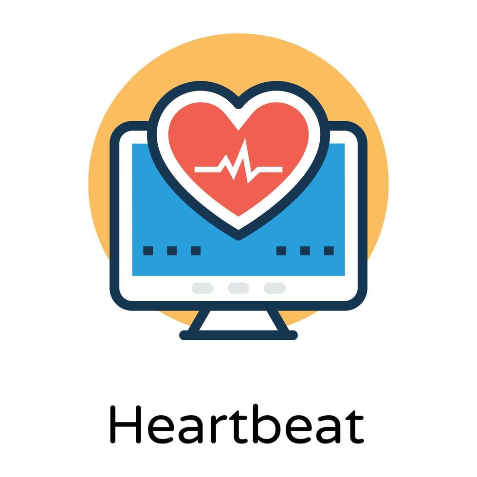 Trendy Electrocardiogram Concepts vector