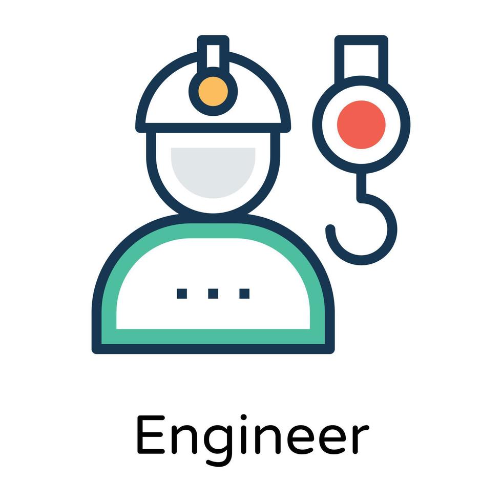 Trendy Engineer Concepts vector