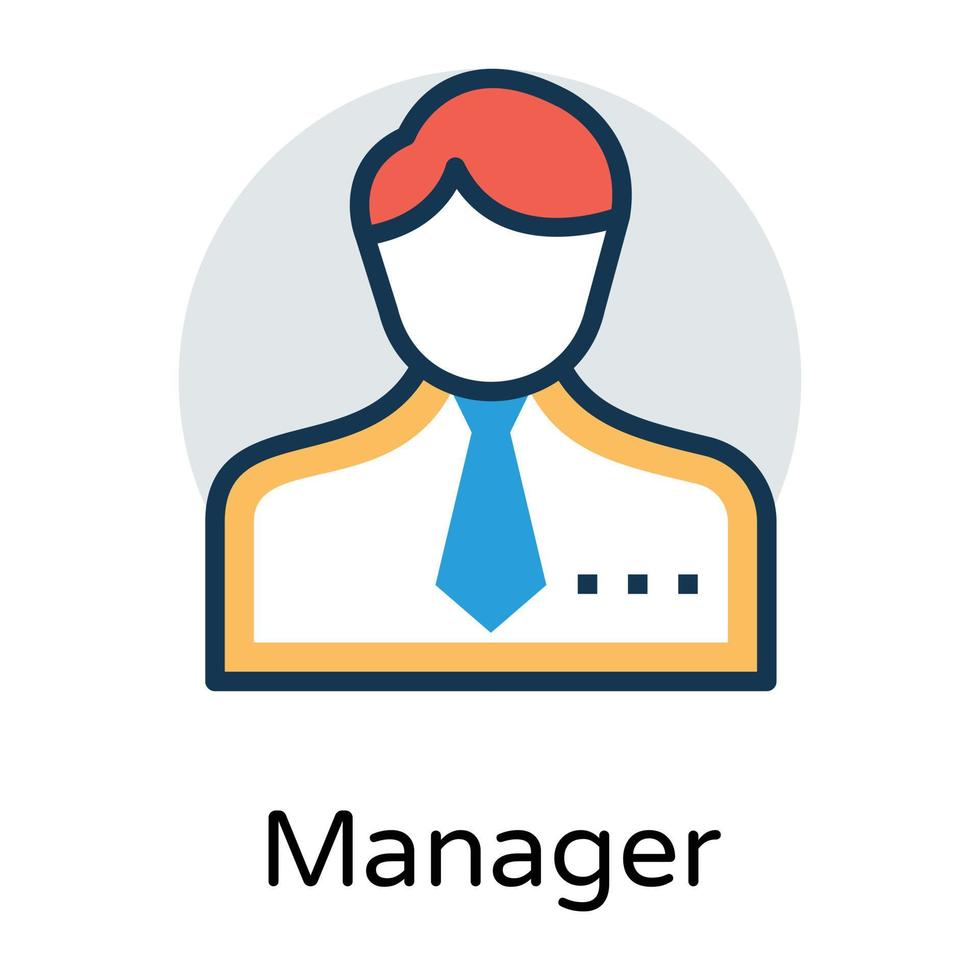 Trendy Manager Concepts vector