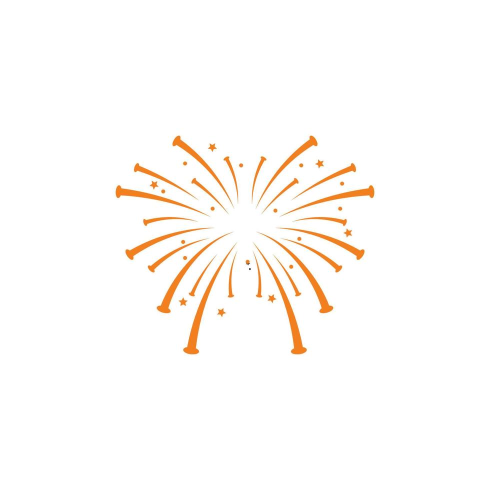 Firework vector template illustration