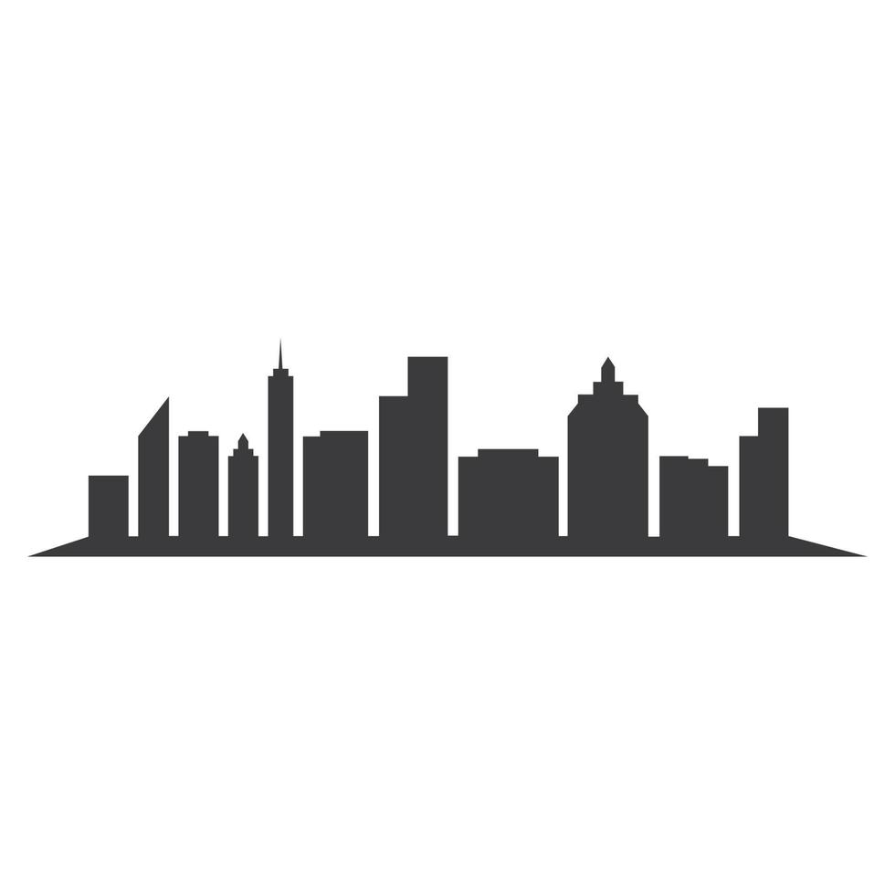 Modern city skyline concept vector illustration