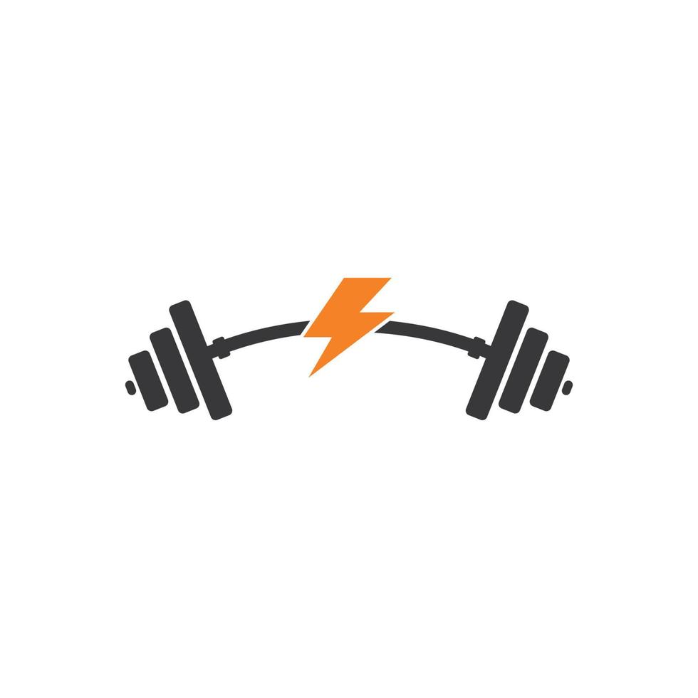barra, mancuerna gimnasio icono logotipo plantilla insignia de gimnasio, logotipo de fitness vector