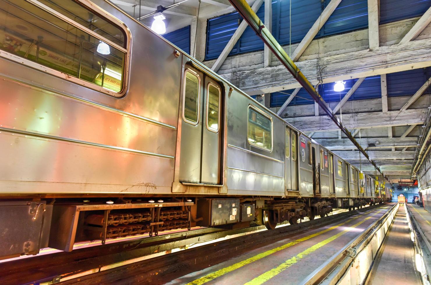 Bronx, New York - January 31, 2016 -  240th Street Train Yard for maintenance of trains. photo