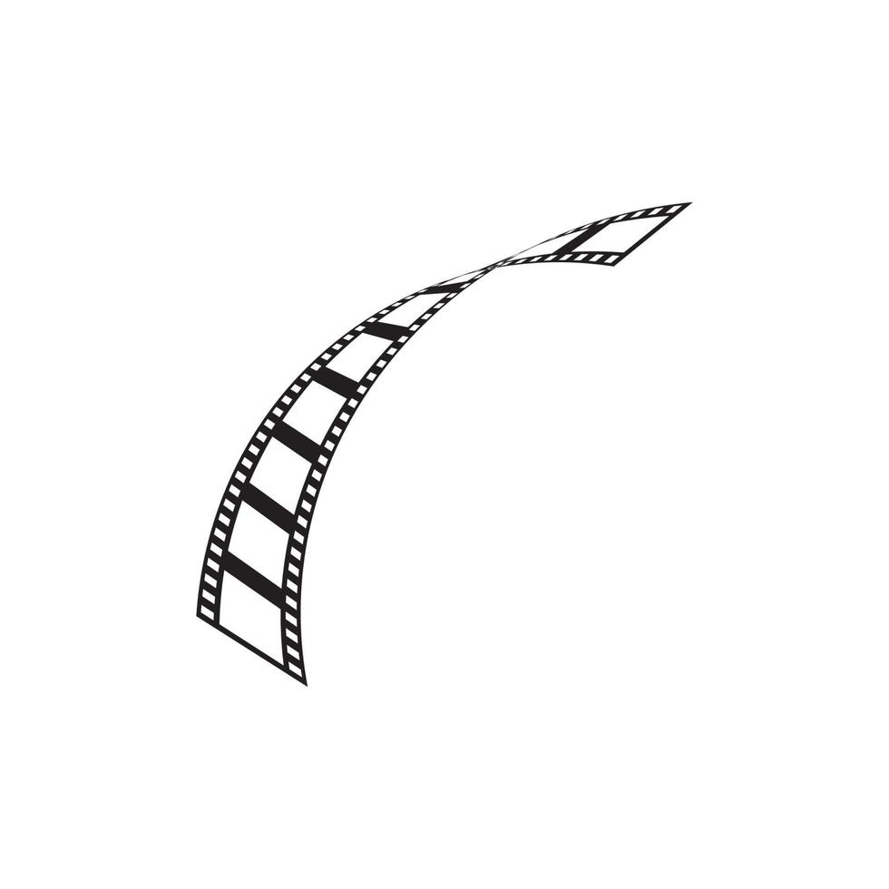 Ilustración de vector de plantilla de tira de película