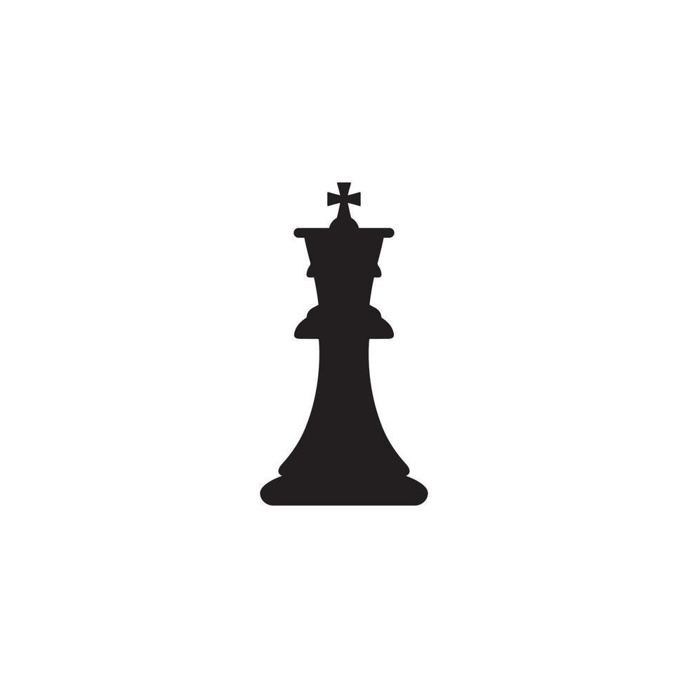 vector chess piece set for logo design,king icon illustration