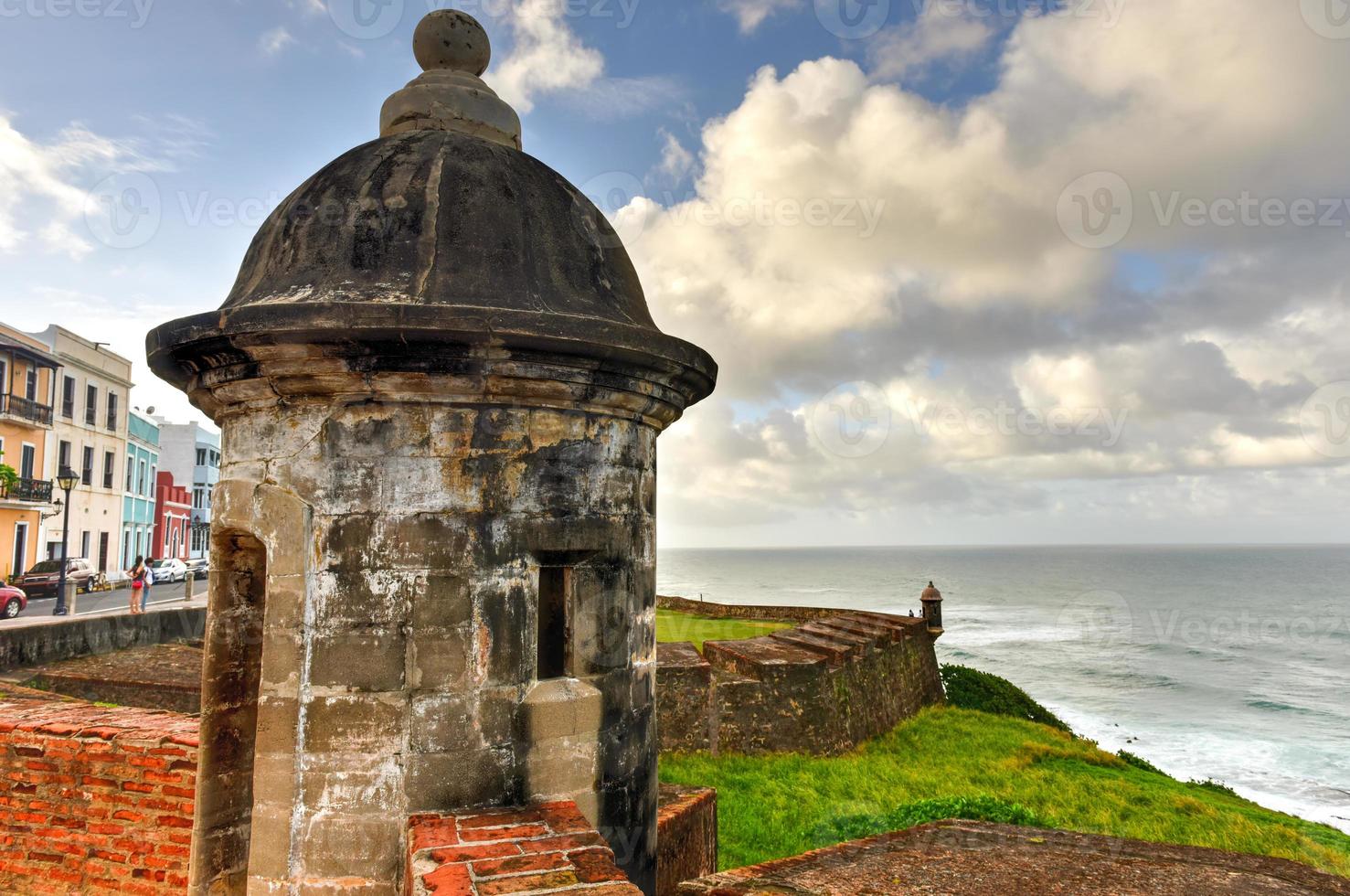 Castillo de San Cristobal in San Juan, Puerto Rico. It is designated as a UNESCO World Heritage Site since 1983. It was built by Spain to protect against land based attacks on the city of San Juan. photo