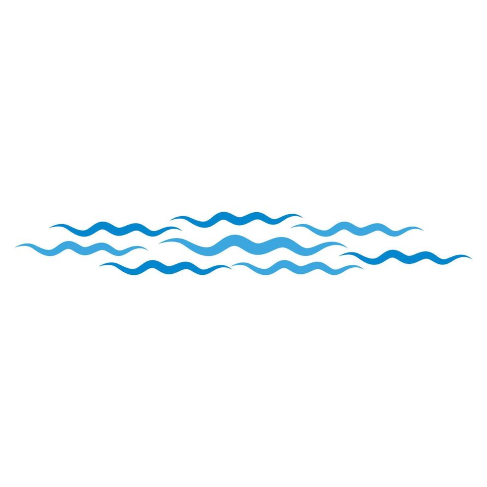 Water Wave symbol and icon Logo Template vector