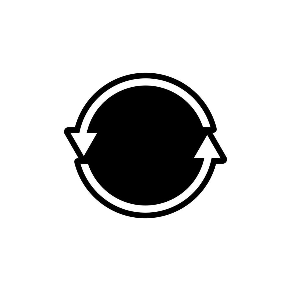 símbolo de reciclaje, icono de ilustración vectorial. vector