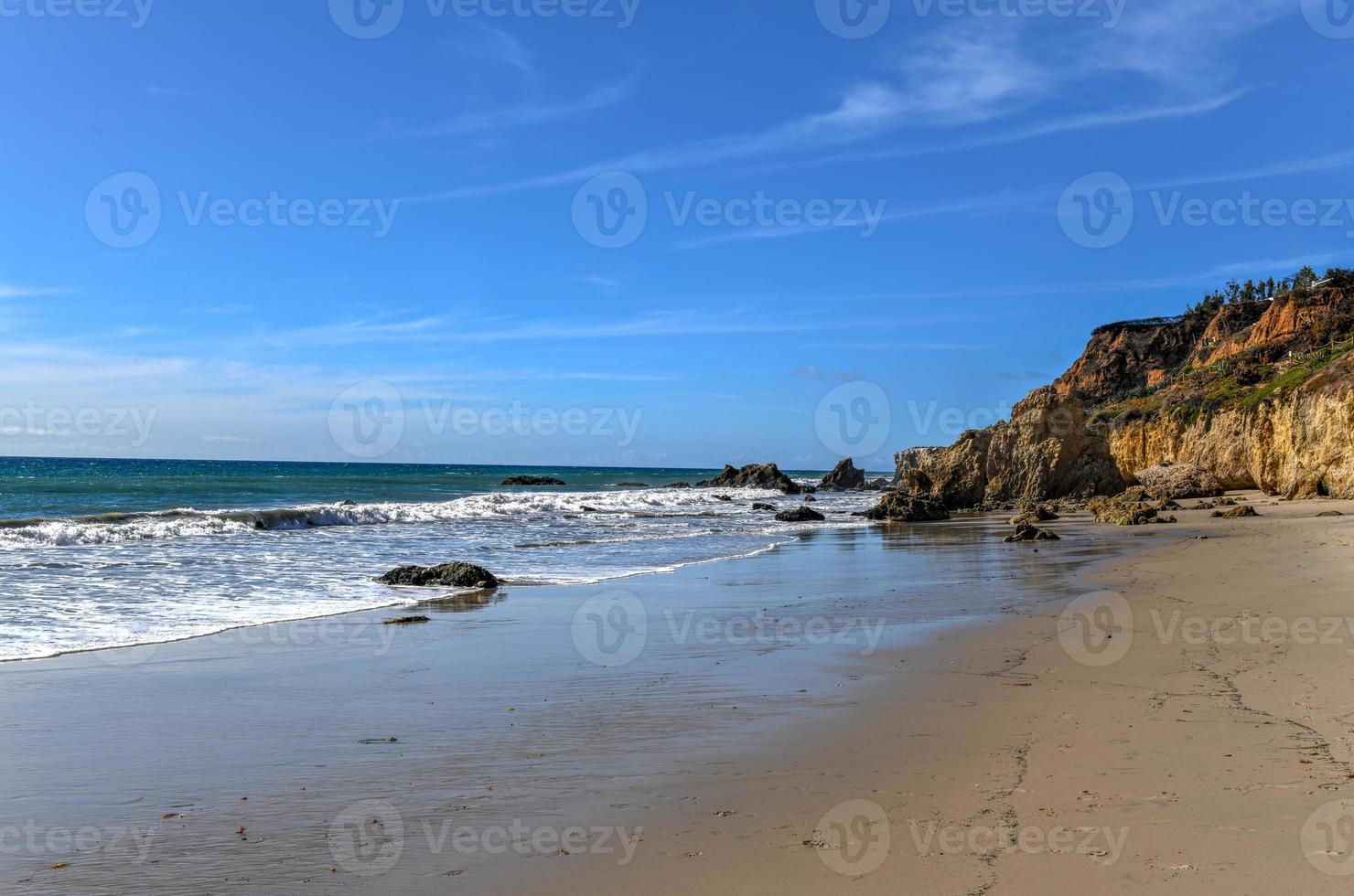 Beautiful and romantic El Matador State Beach in Malibu, Southern California photo