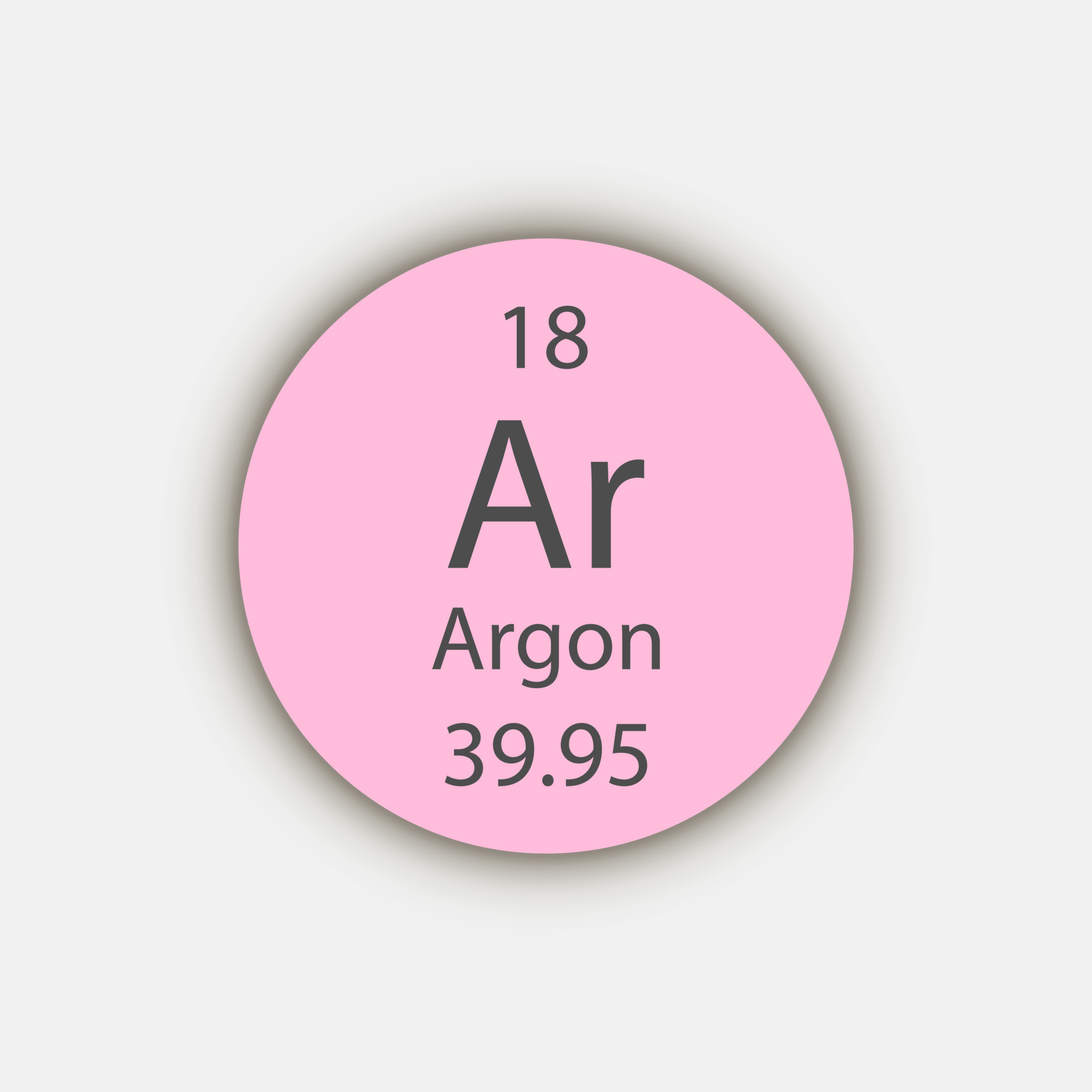 Argon Element Symbol - Periodic Table | Poster