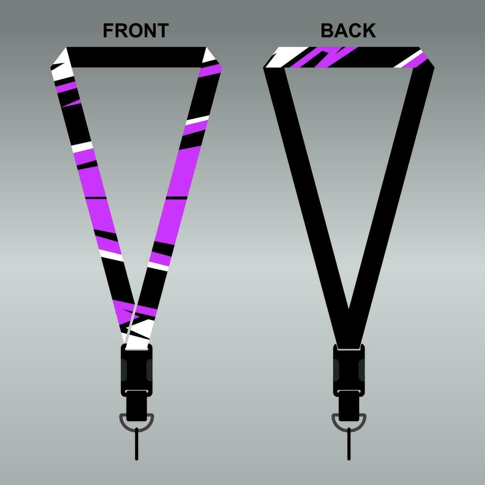 Lanyard Template Design For Company Purposes And More vector