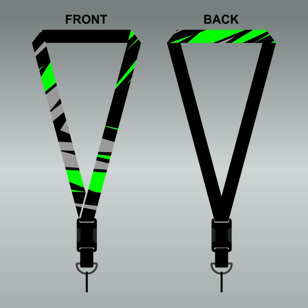 Lanyard Template Design For Company Purposes And More vector