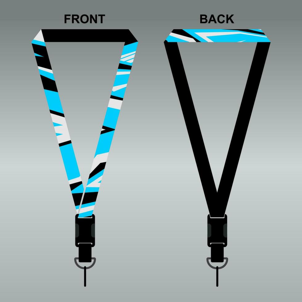 Lanyard Template Design For Company Purposes And More vector