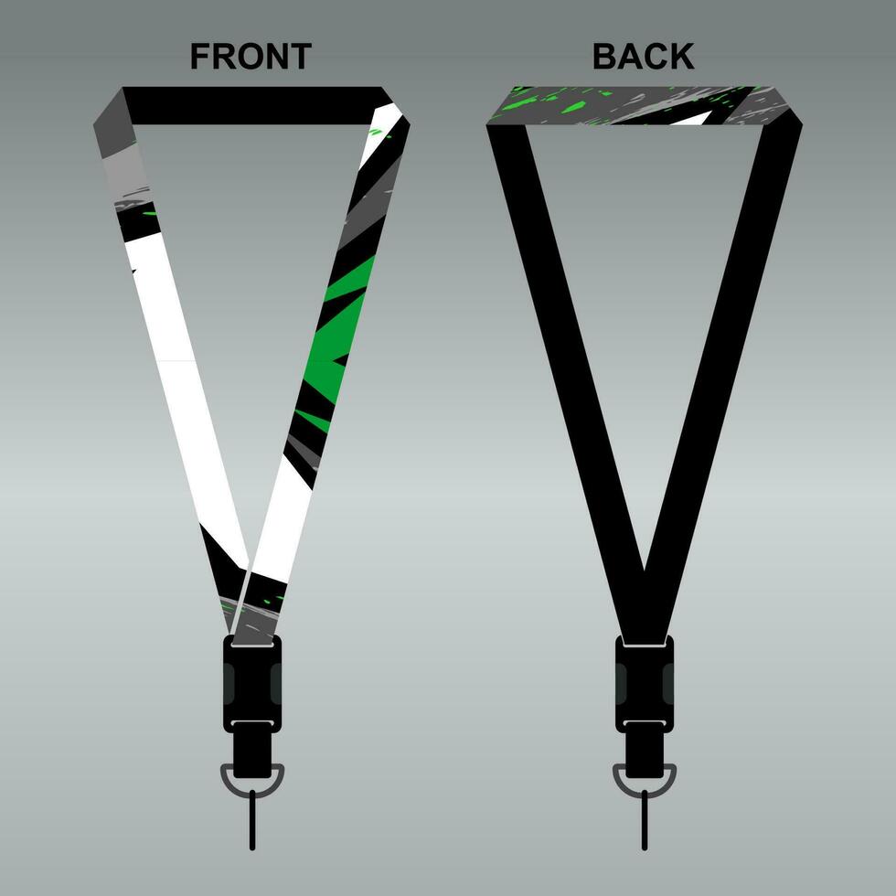 Lanyard Template Design For Company Purposes And More vector