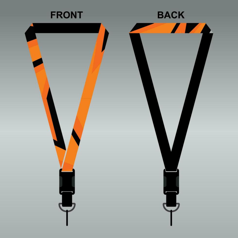 Lanyard Template Design For Company Purposes And More vector