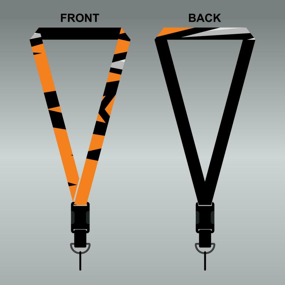 Lanyard Template Design For Company Purposes And More vector