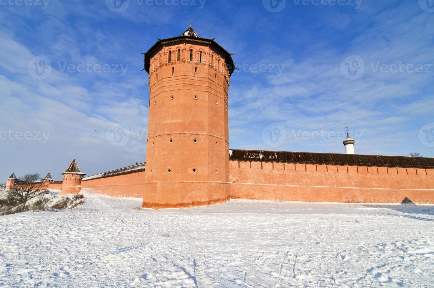 Monastery of Saint Euthymius which was founded in the 14th century. Located along the Golden RIng Route outside Moscow. photo