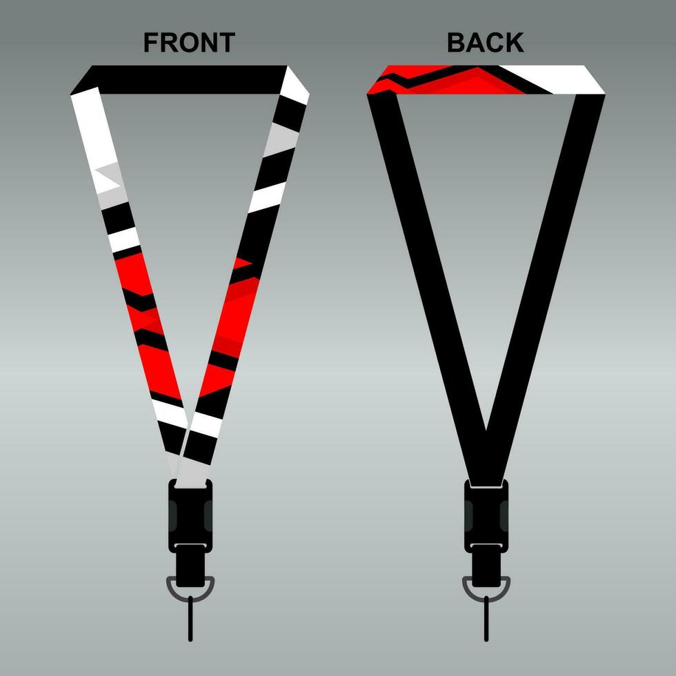 Lanyard Template Design For Company Purposes And More vector