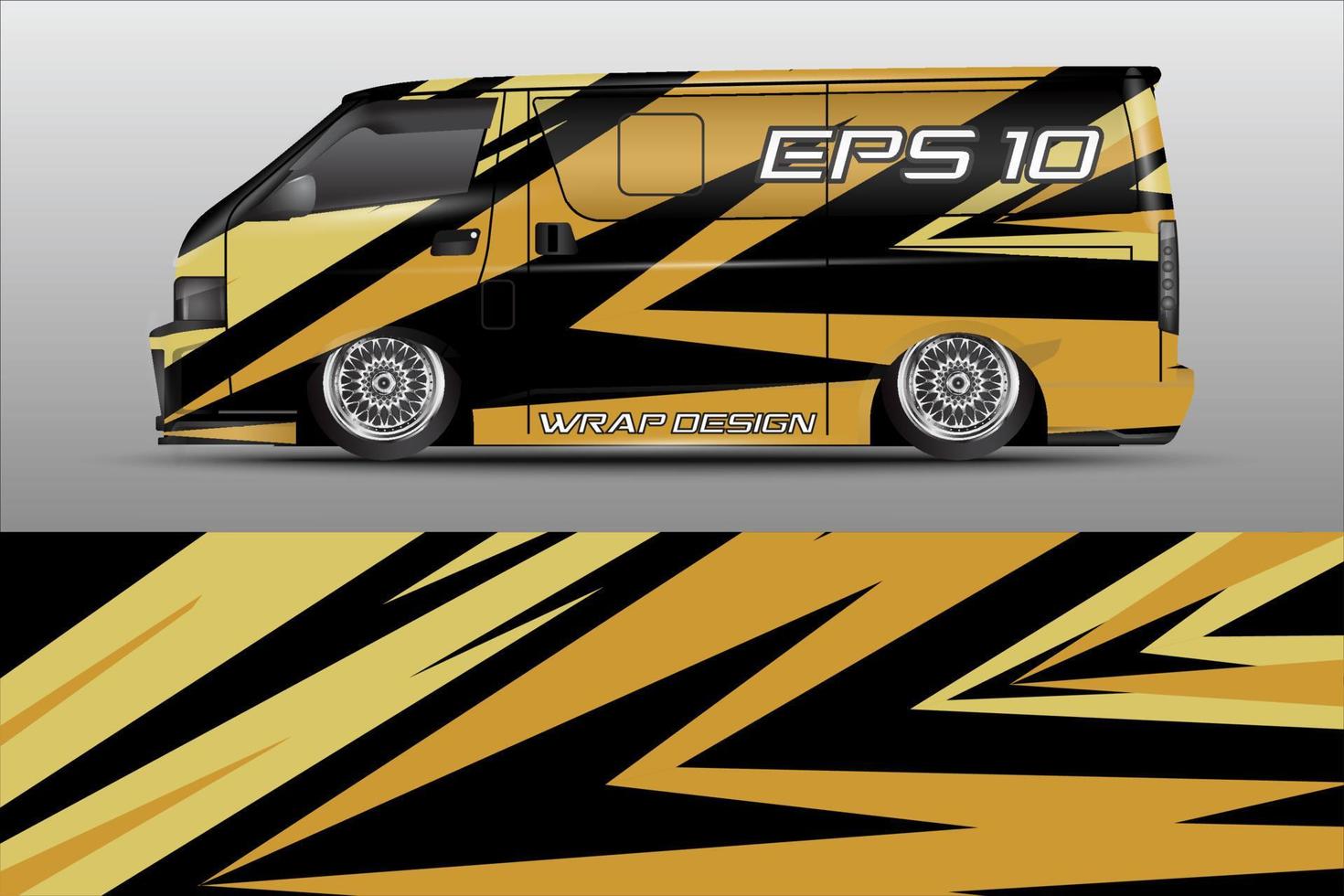 car livery premium graphic vector. abstract grunge background design for vehicle vinyl wrap and car branding vector