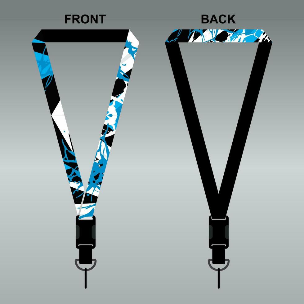 Lanyard Template Design For Company Purposes And More vector