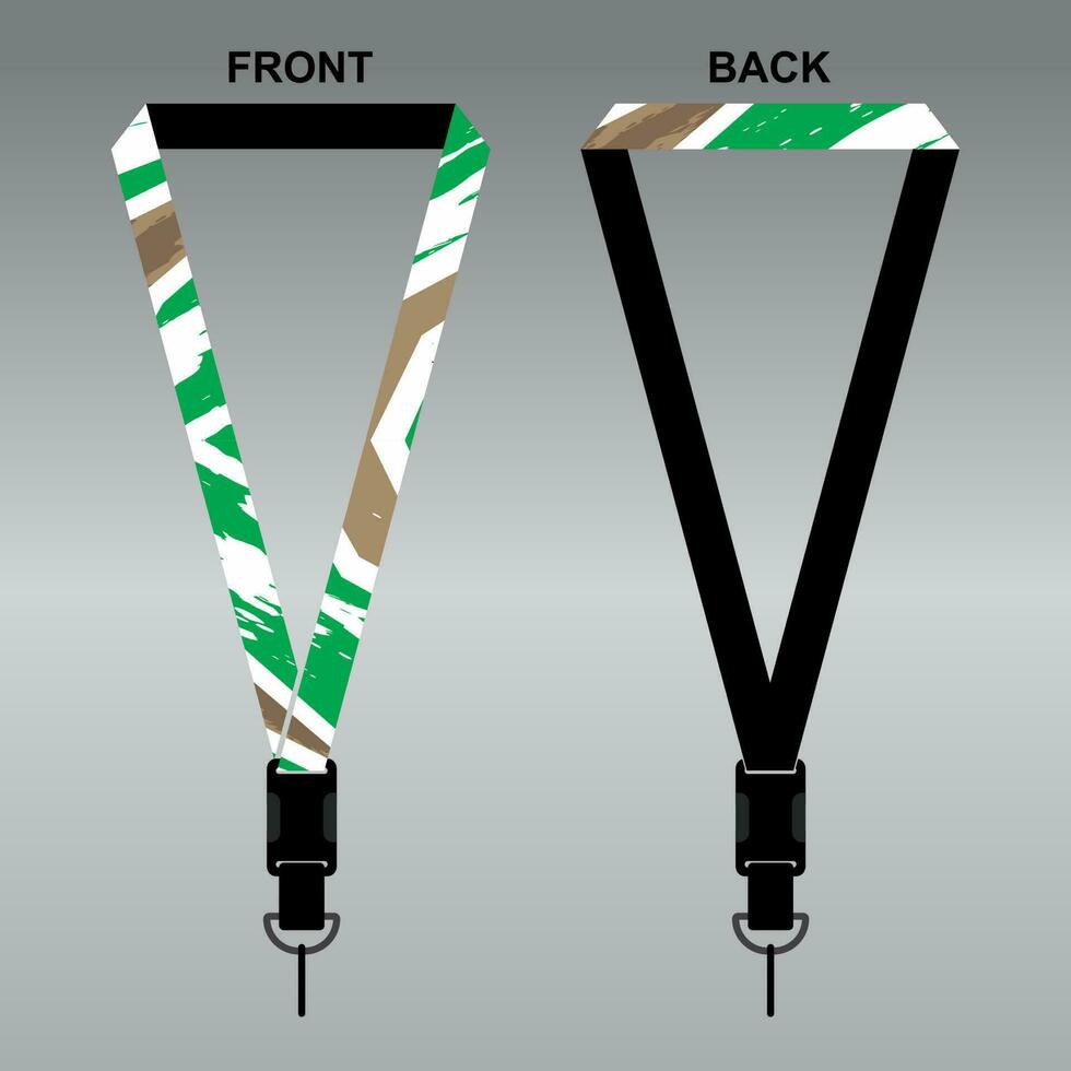 Lanyard Template Design For Company Purposes And More vector