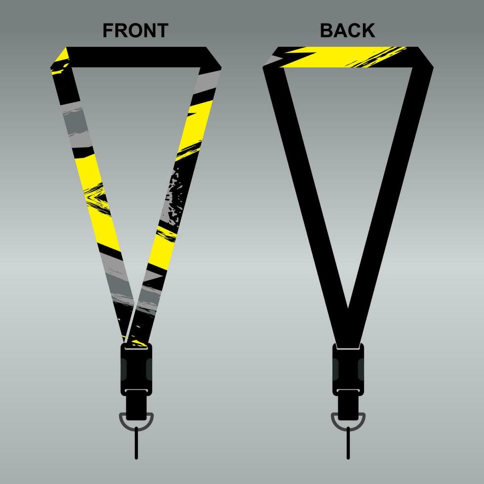 Lanyard Template Design For Company Purposes And More vector