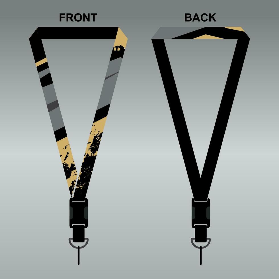 Lanyard Template Design For Company Purposes And More vector