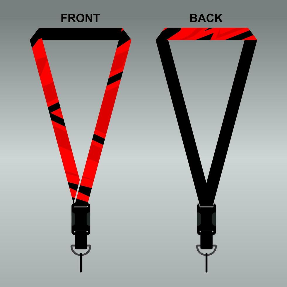 Lanyard Template Design For Company Purposes And More vector