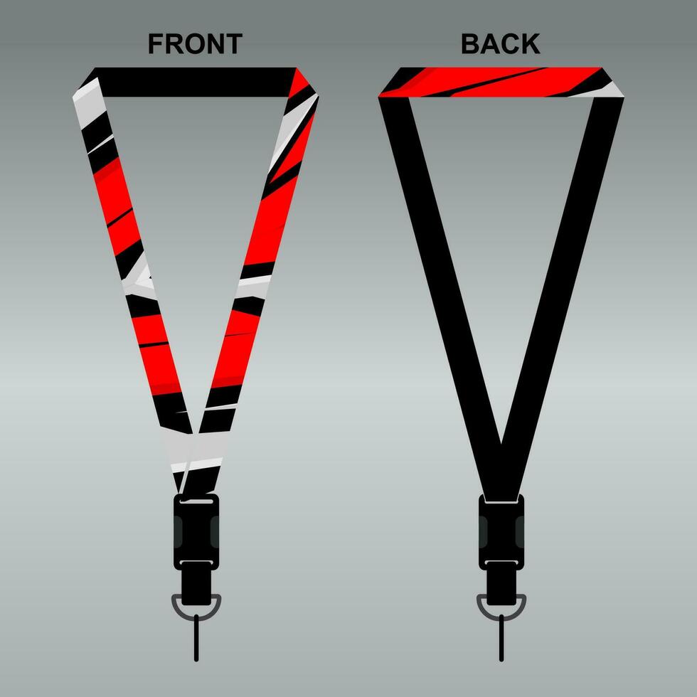 Lanyard Template Design For Company Purposes And More vector