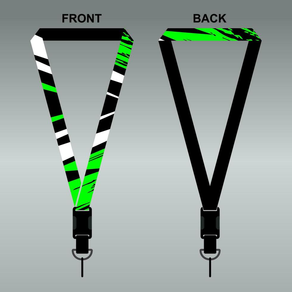 Lanyard Template Design For Company Purposes And More vector