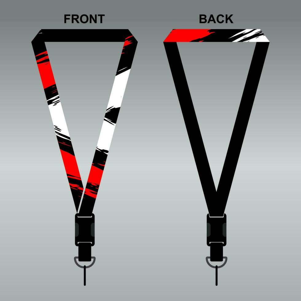 Lanyard Template Design For Company Purposes And More vector