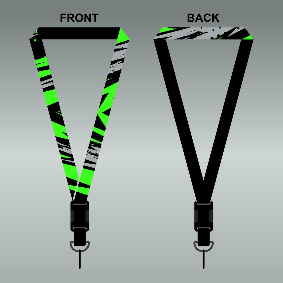 Lanyard Template Design For Company Purposes And More vector