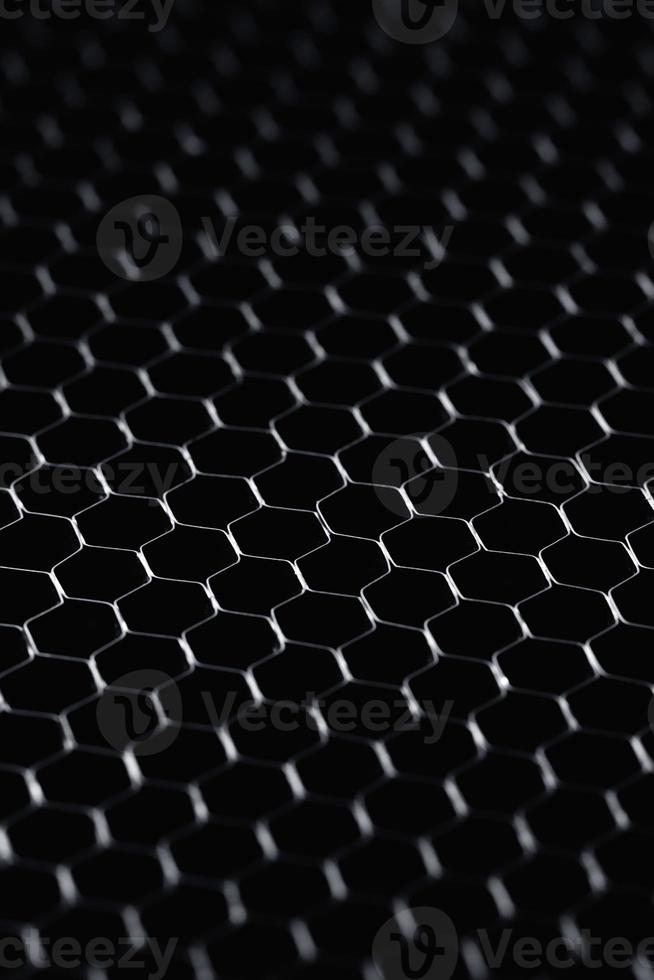 Abstract hi-tech surface with a honeycomb cells photo