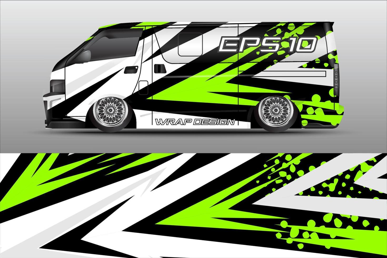 car livery premium graphic vector. abstract grunge background design for vehicle vinyl wrap and car branding vector