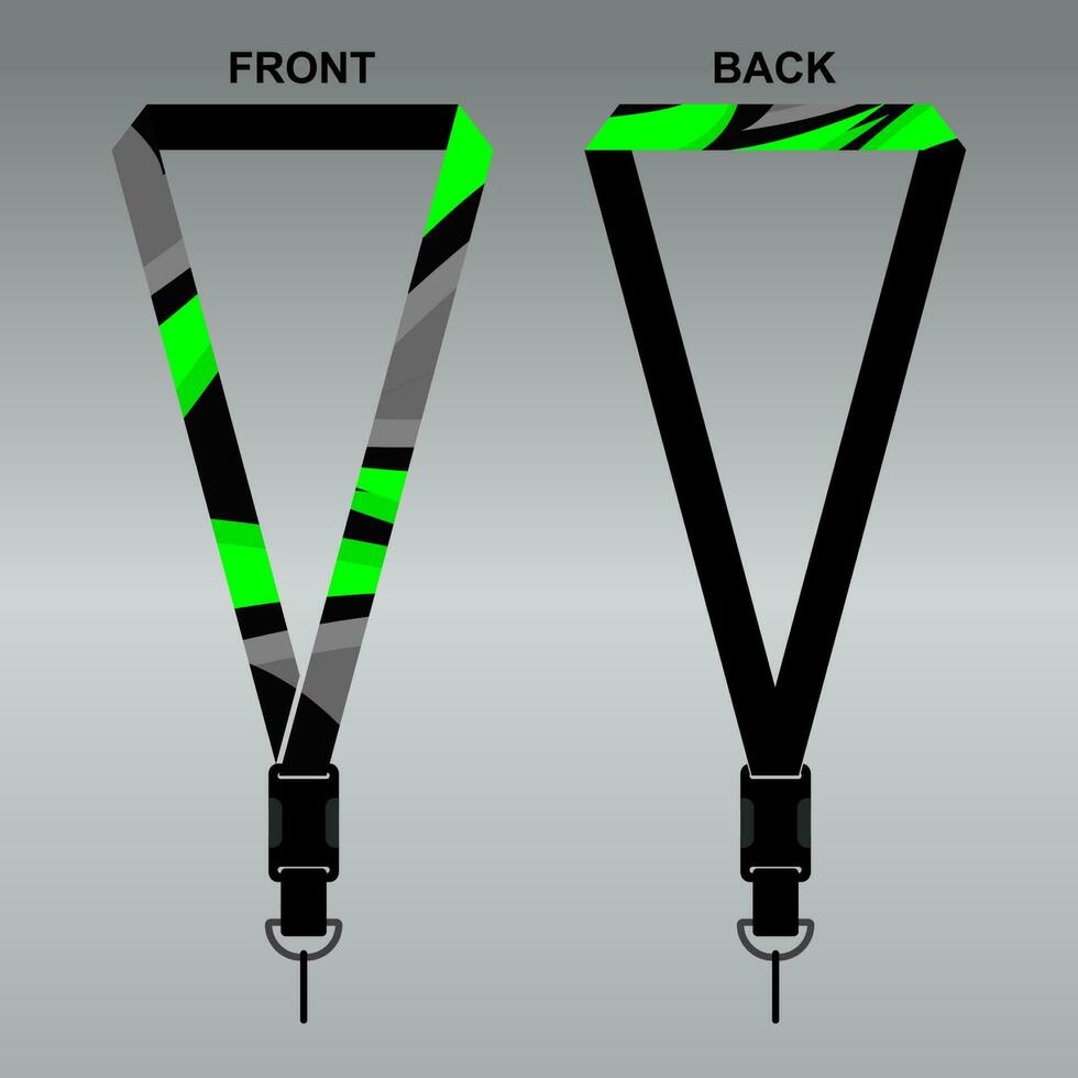 Lanyard Template Design For Company Purposes And More vector