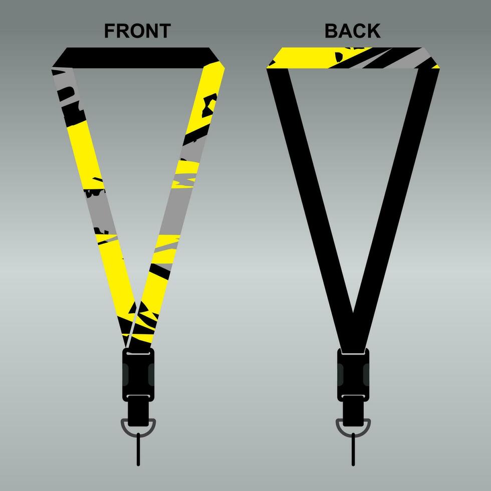 Lanyard Template Design For Company Purposes And More vector