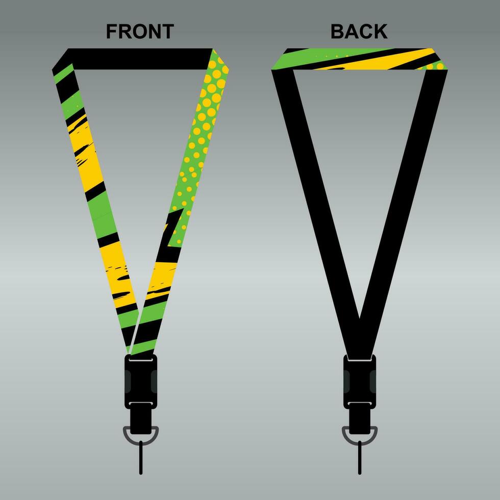 Lanyard Template Design For Company Purposes And More vector