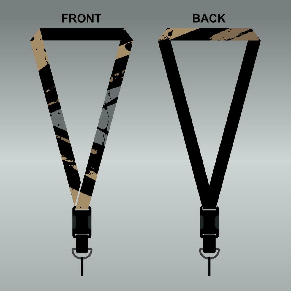 Lanyard Template Design For Company Purposes And More vector