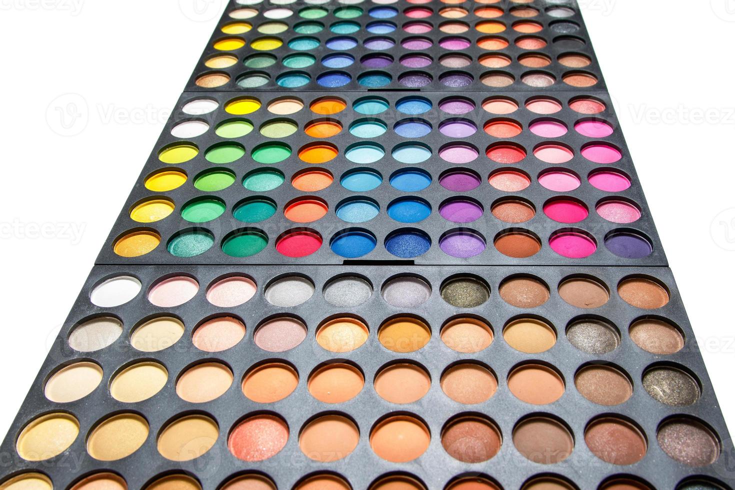 Palette with a multicolored eyeshadows photo