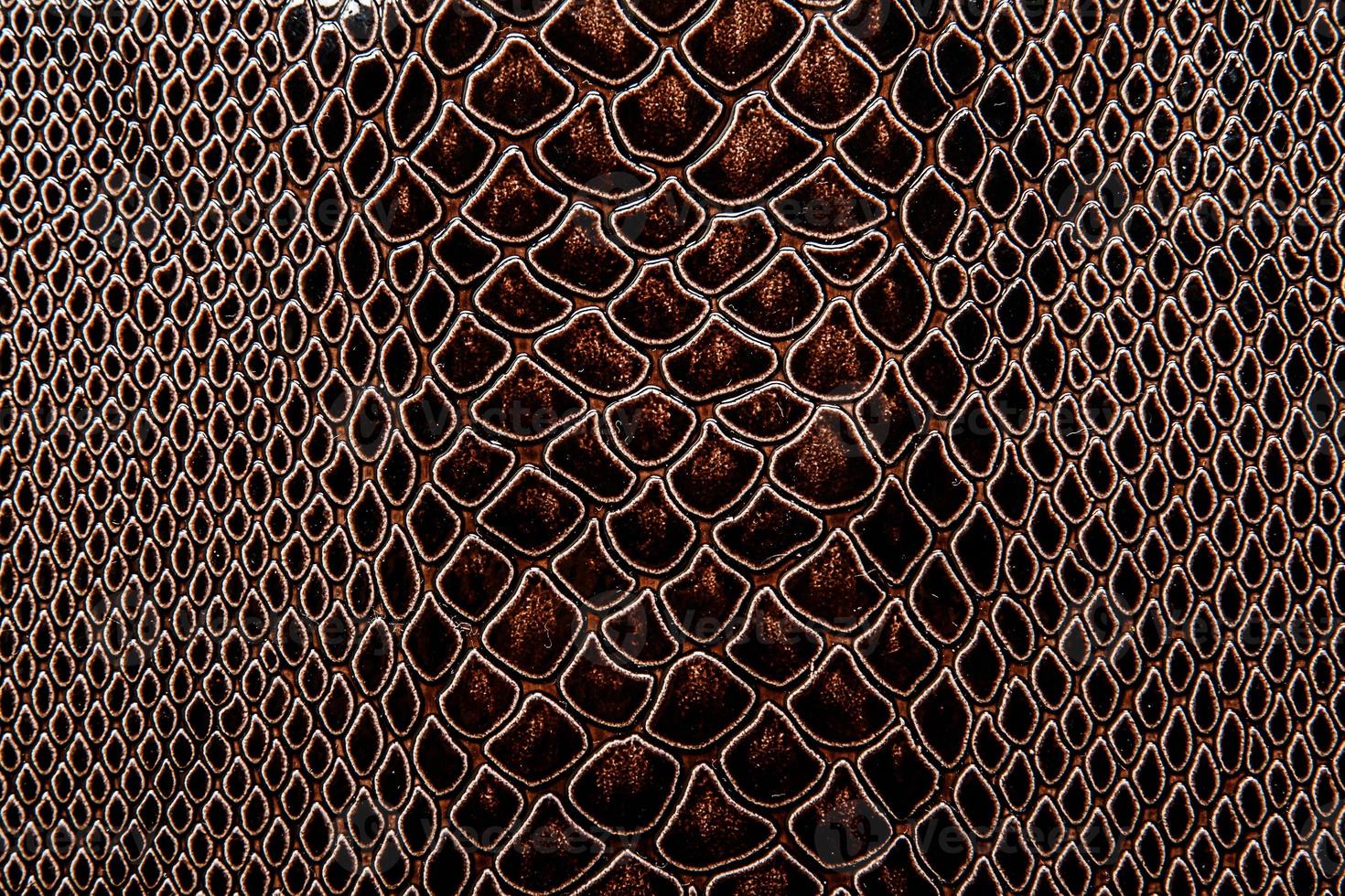 Real leather or artificial with a texture of reptile photo