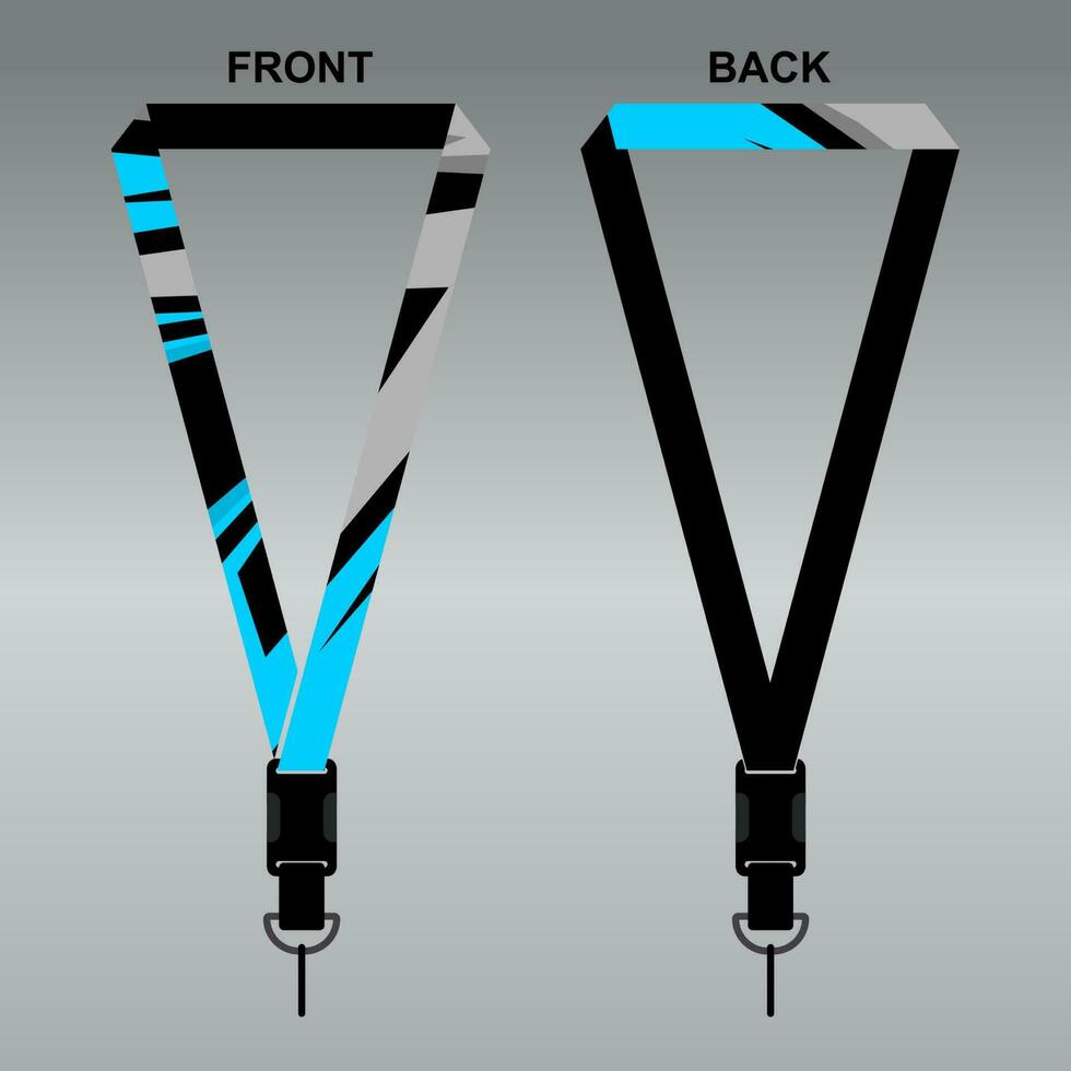 Lanyard Template Design For Company Purposes And More vector