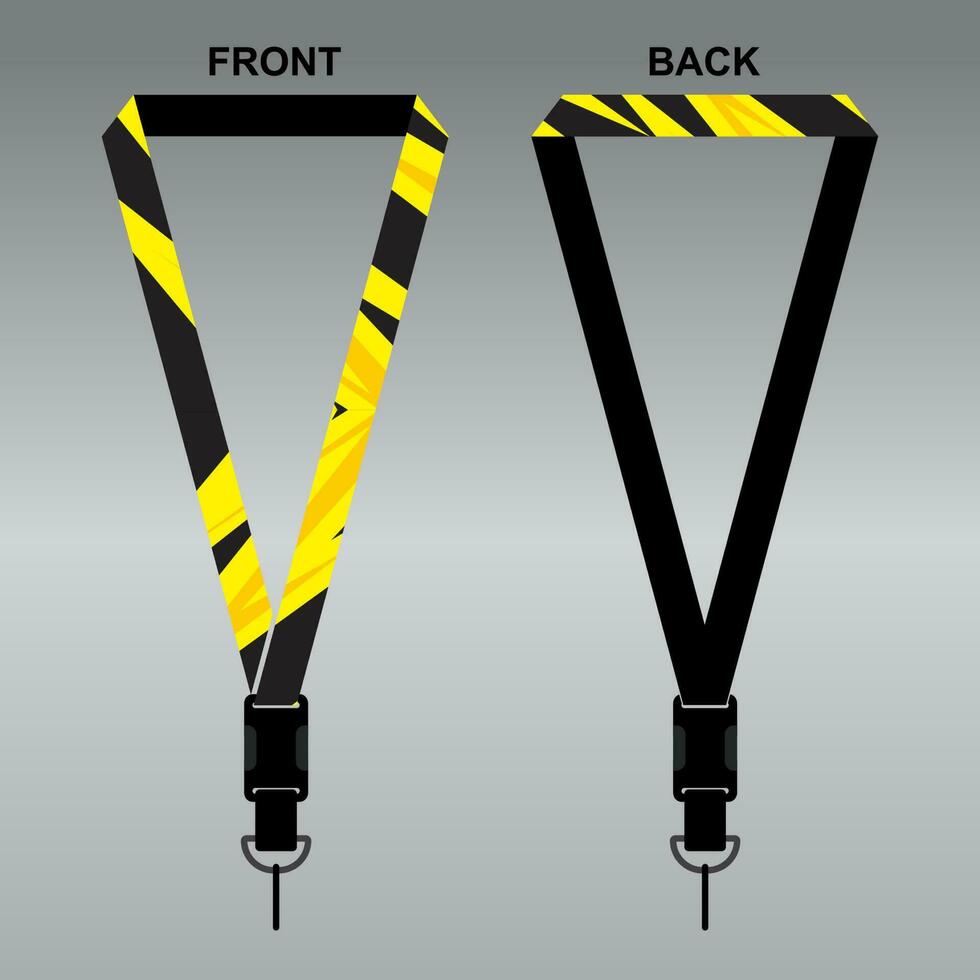 Lanyard Template Design For Company Purposes And More vector