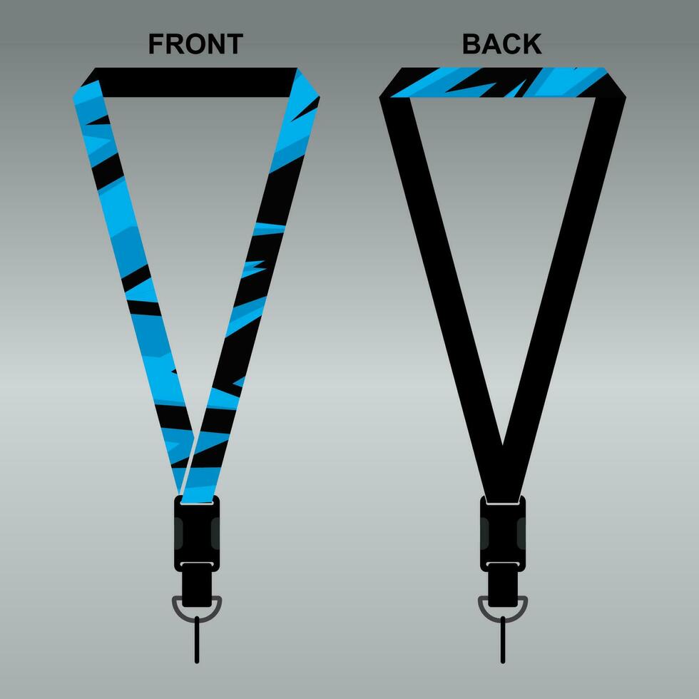 Lanyard Template Design For Company Purposes And More vector