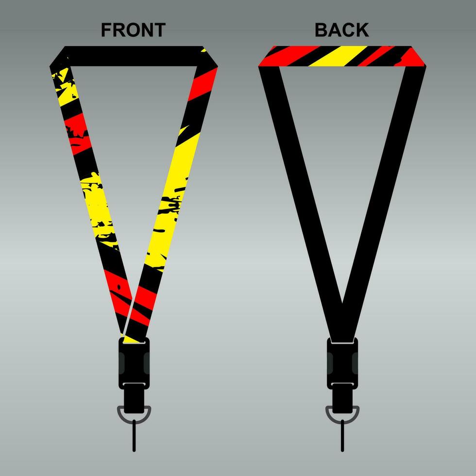 Lanyard Template Design For Company Purposes And More vector