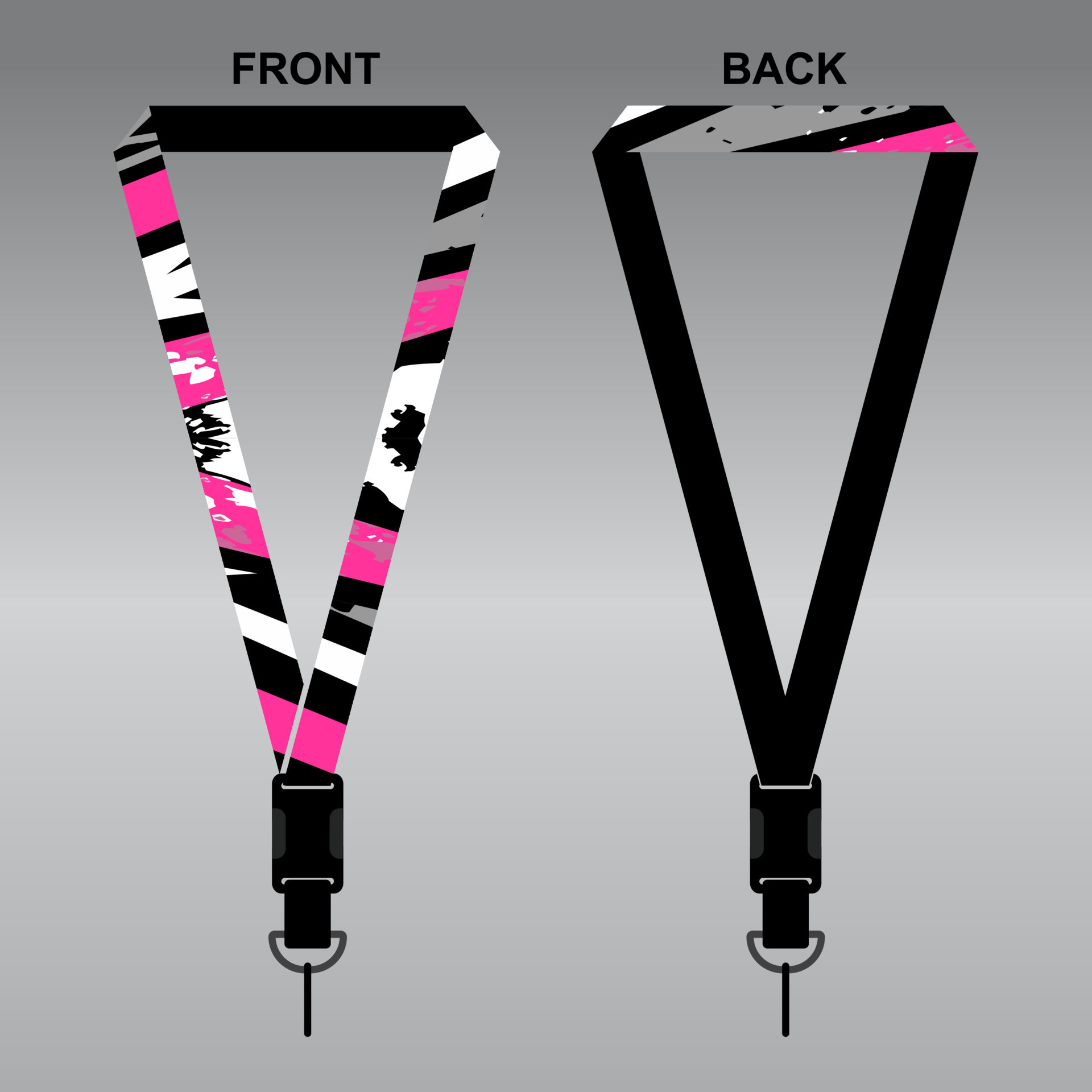 Lanyard Template Design For Company Purposes And More 16109395 Vector
