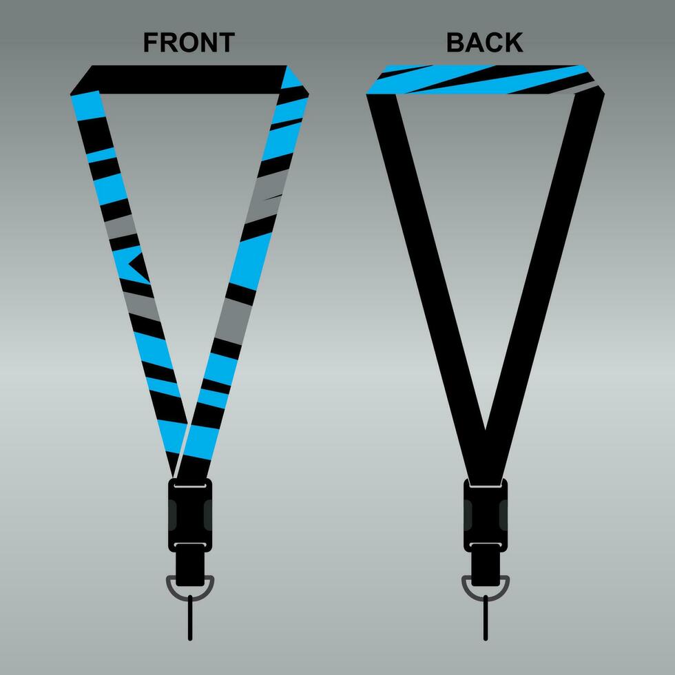 Lanyard Template Design For Company Purposes And More vector